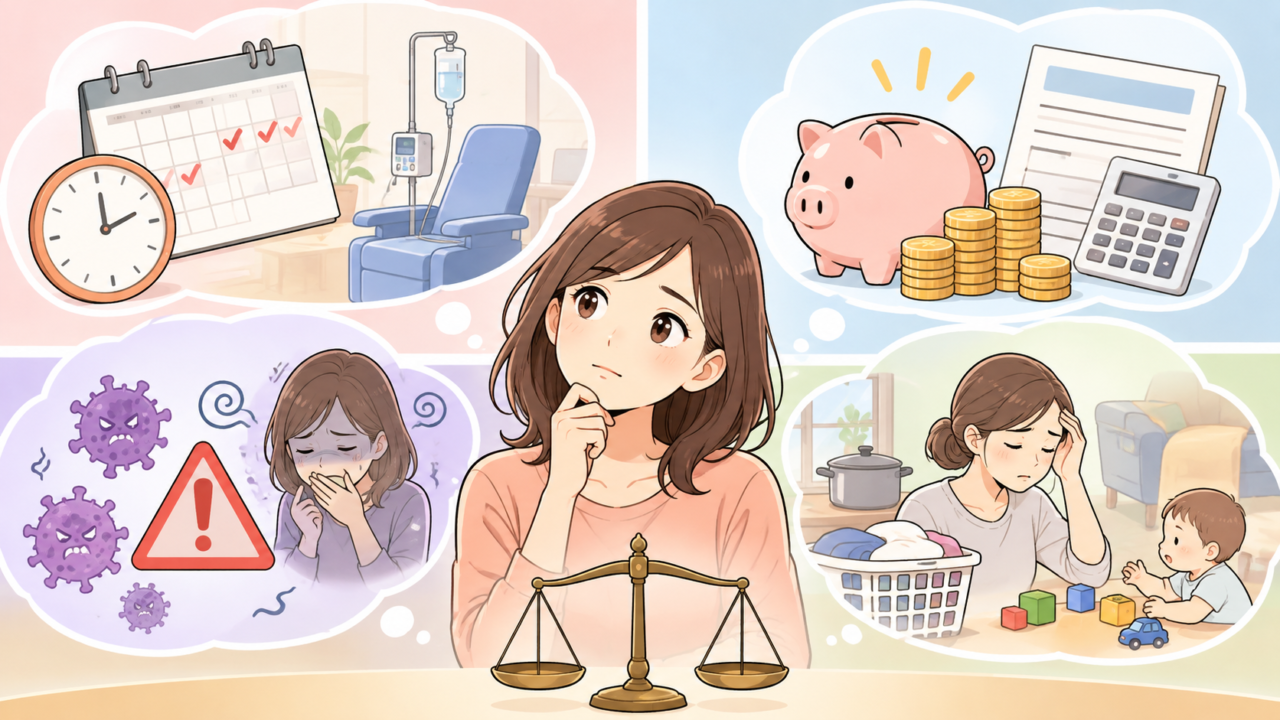 マウスピース矯正の治療期間や費用・リスク・生活への負担を比較する女性