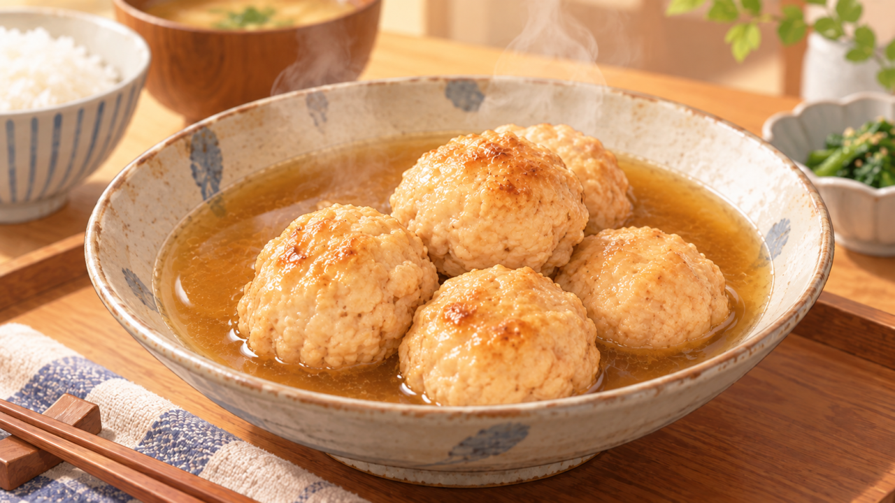 鶏つくねを使った煮物